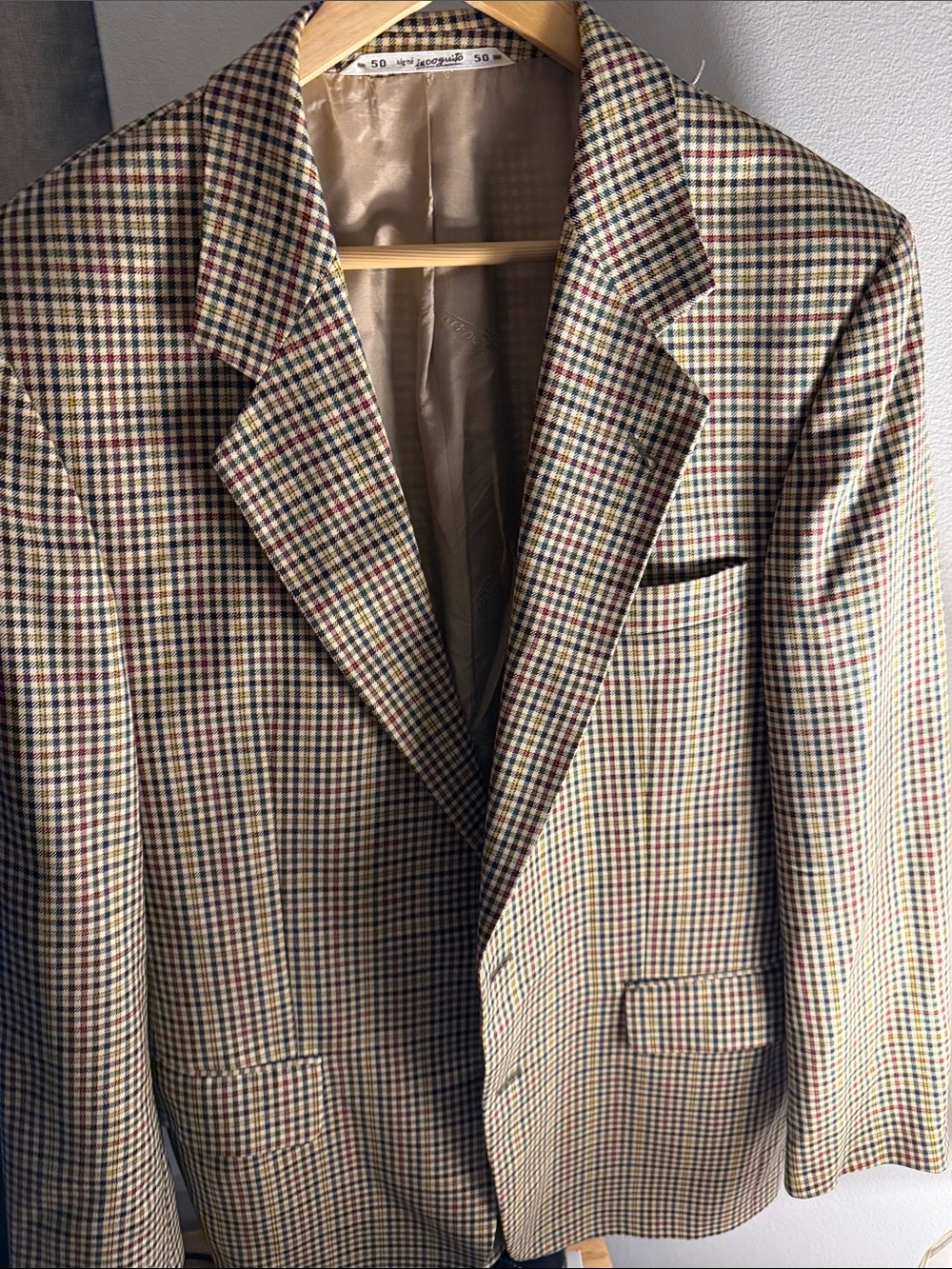 Men's Glen Plaid Blazer in Multicolor Check